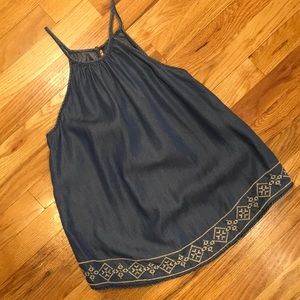 Nordstrom’s Cute Denim Embroidered Top